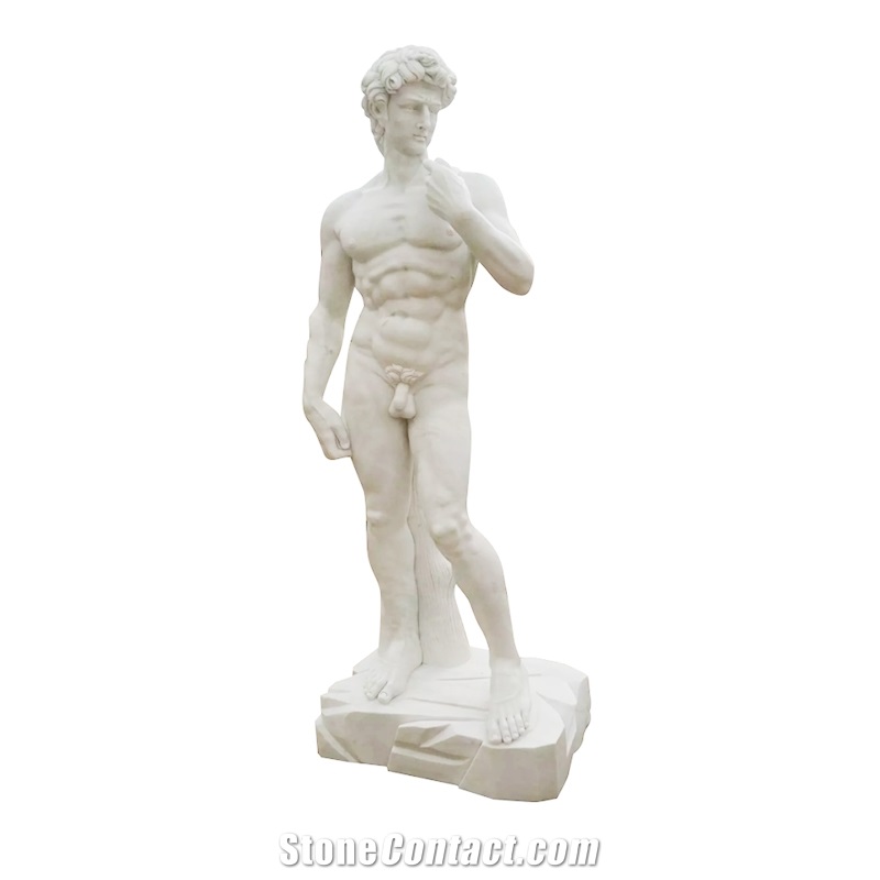 Natural White Marble Human Religion Sculpture