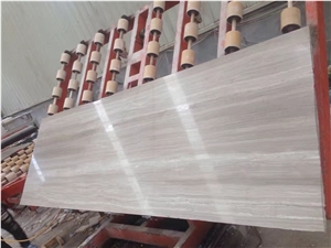 Wooden White Marble Slab