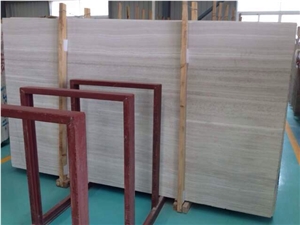 Wooden White Marble Slabs