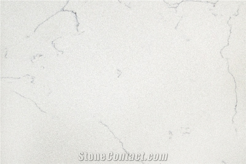 Carrara White Quartz Slabs