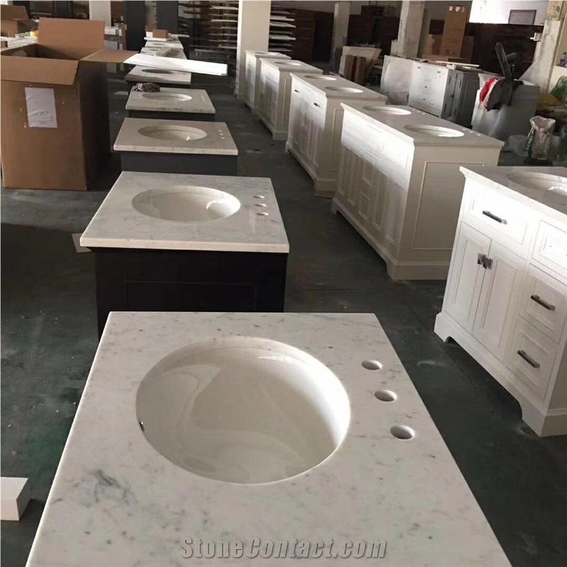Anais White Marble Sink Bathroom Pedestal Basins