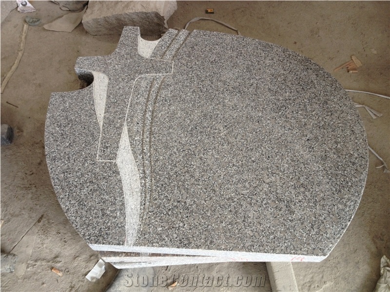 Bianco Perla Granite Monument Gravestone Double