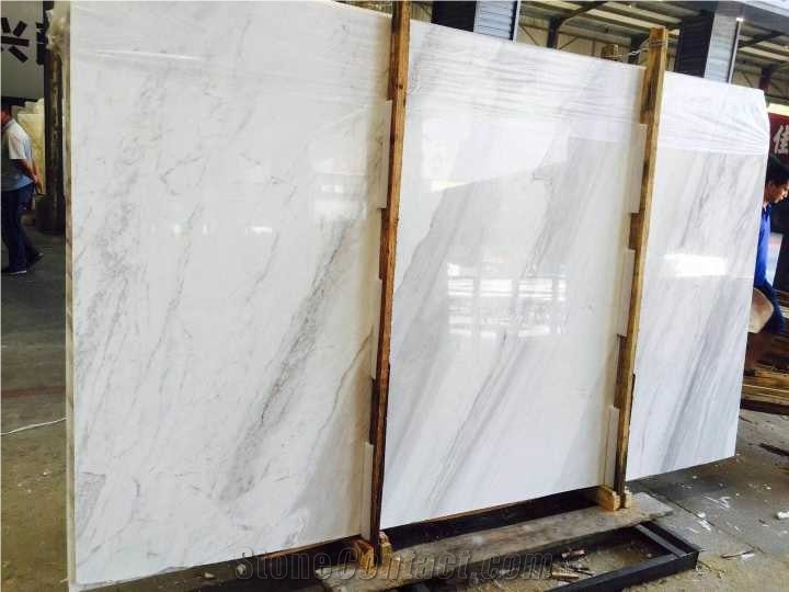 Calacatta Carrara Marble White Slabs Floor Tiles