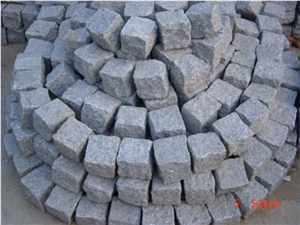 China G603 Granite Cobbles Cubes Stone Pavers