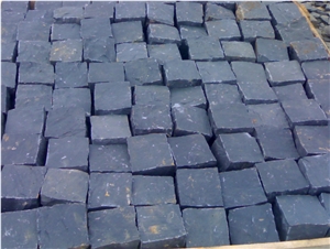 China Zhangpu Black Granite Cube Stone Cobble Set