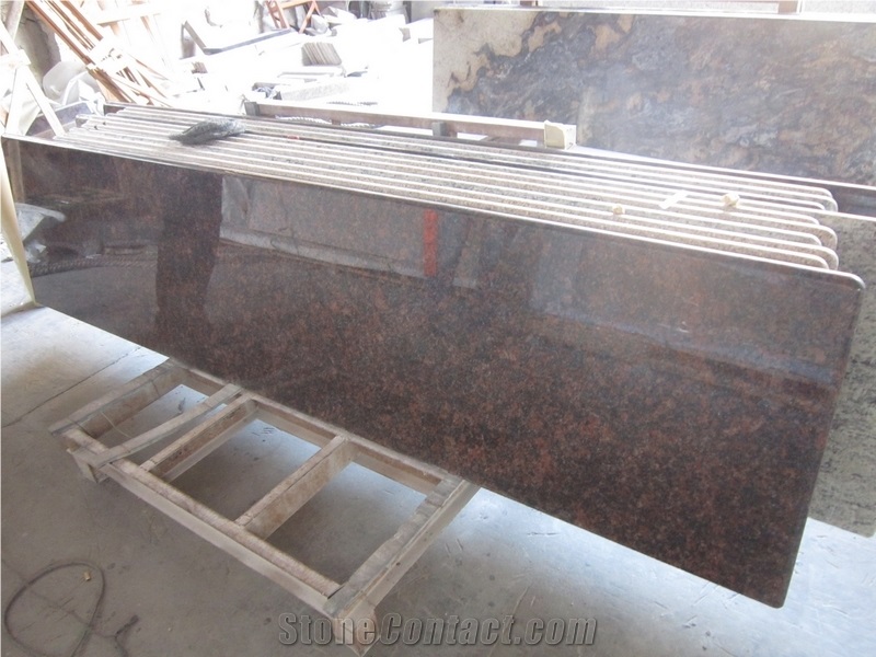 English Brown Granite Desk Tops Kitchen Worktops