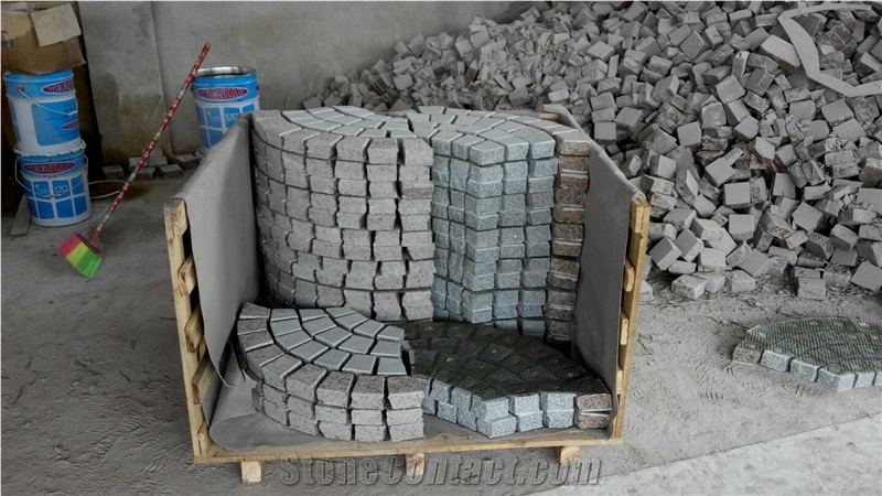 G562 Granite Cube Stone Pavers Setts Net Paste