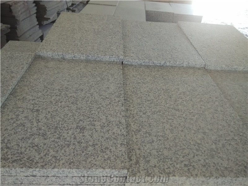 G633 Granite Slab Wall Tiles French Pattern Polish