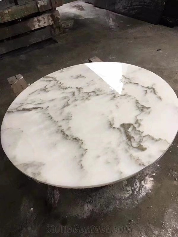 Marble Round Table Tops Work Patio Bistro Polish