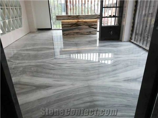 Rain Clouds White Marble Slabs Tiles China Grey