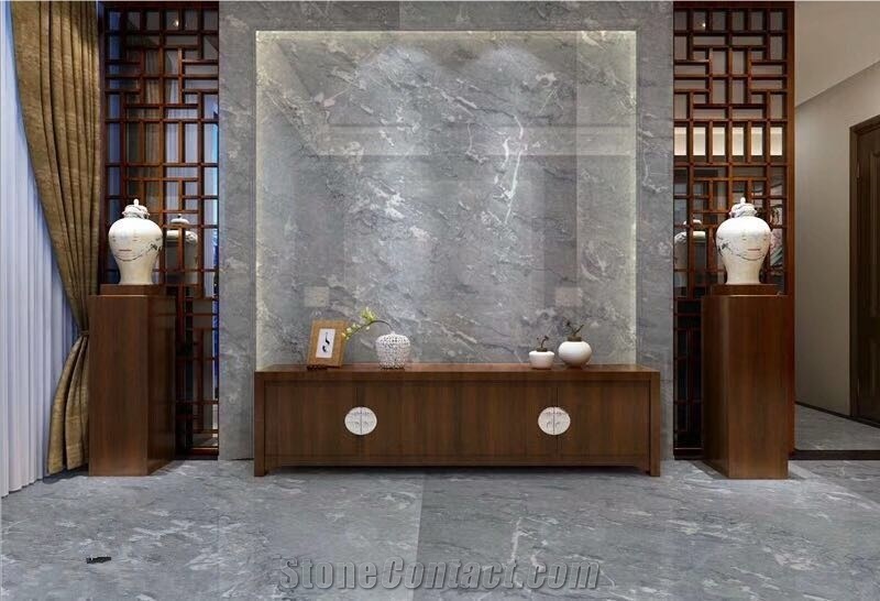 Silver Wave Marble Slabs Wall Tiles Bathroom Opus
