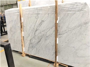 Snowflake White Marble Slabs Wall Tiles Covering