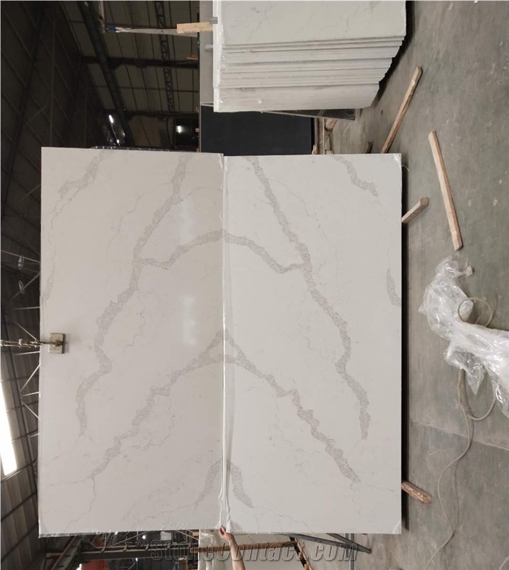 White Slabs Tiles Artificial Stone