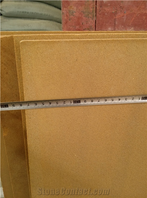 Yellow Sandstone Flooring Tile Slabs Covering