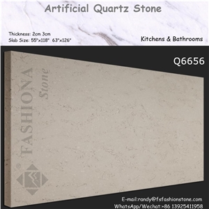 White Quartz Stone Slab for Countertops
