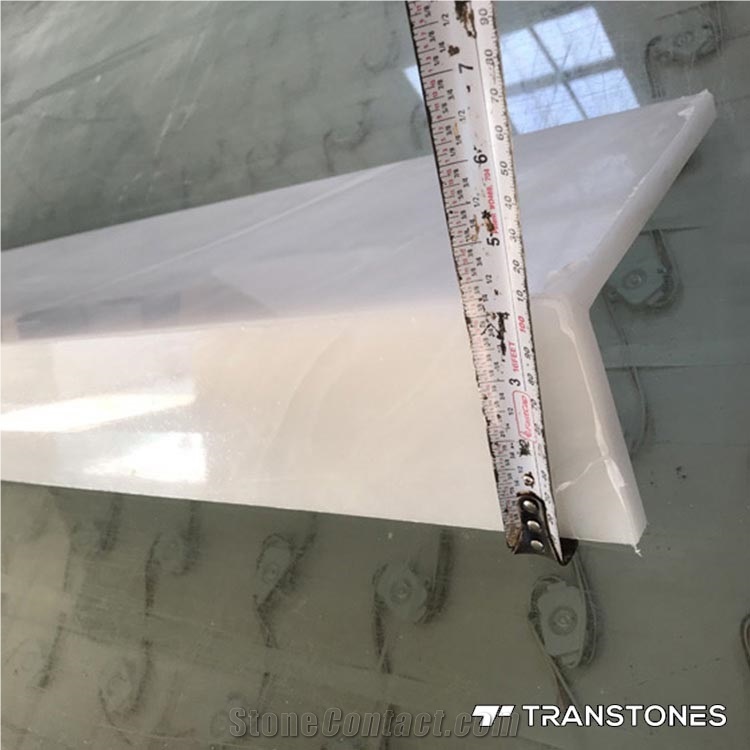 Artificial Transparent Polished Surface Alabaster Sheet