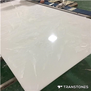 Hot Sale Faux Alabaster Big Stone Slab for Table Top