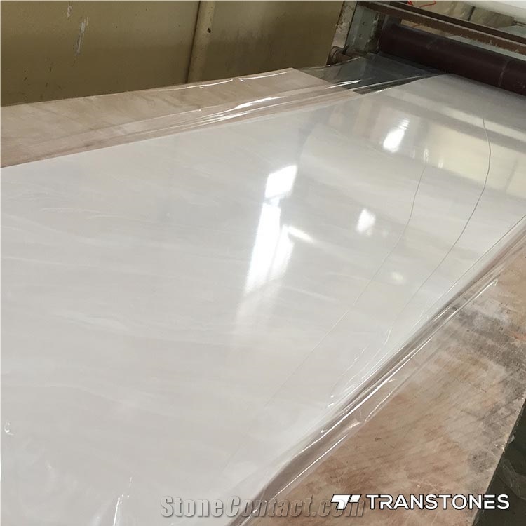 Translucent Floor Panel Faux Alabaster Brick Sheet