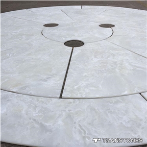 Transparent Stone Panel Table Top
