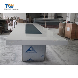 Artificial Marble Stone Modern Conference Tabletop