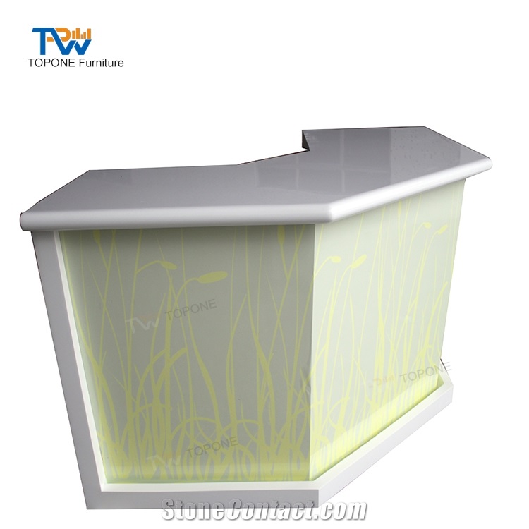 Curved Home Small Reception Desk Tops Designs Tops From China