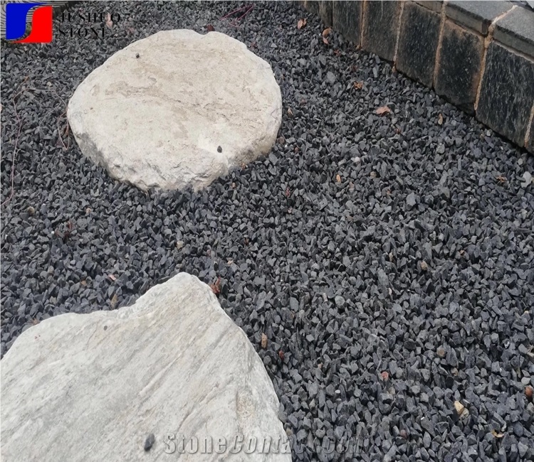 Granite Black Pebble Gravel for Garden Decortation