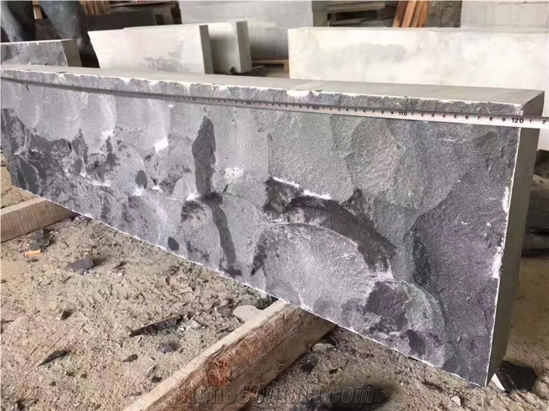 China Absolute Black Granite Garden Wall Stone