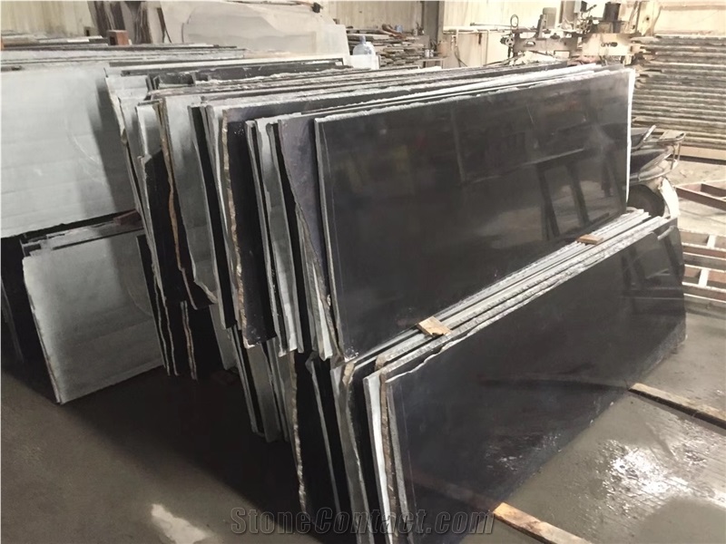 China Pure Black Granite Tiles Skirting Wall Panel