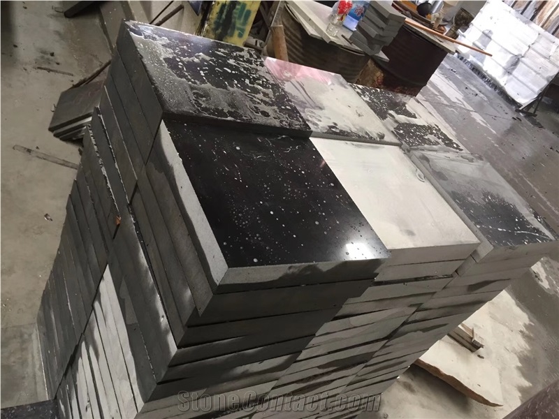 New Absolute Black Granite Tiles Exterior Paving