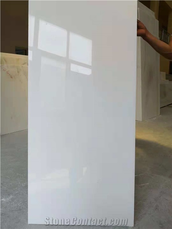 China Pure White Jade Onyx Slab Wall Floor Tiles