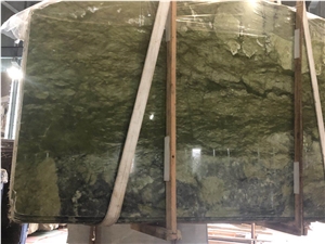 Polished Ming Green Marble Slab Countertops