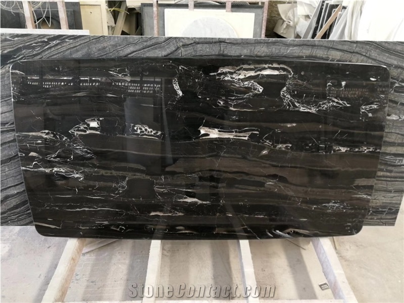 Silver Dragon Marble Black Commercial Counter Top