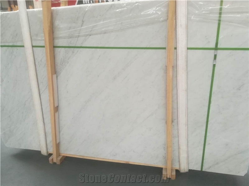 White Carrara Marble Slab Big Size