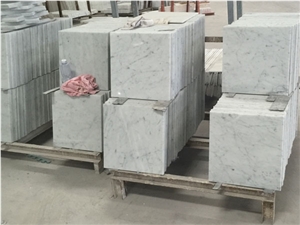 Italy Bianco Carrara White Polished Marble Tiles