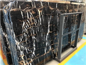 Afghanistan Portoro Black Marble Slab for Wall