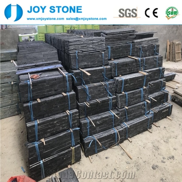 Chinese Black Slate Thin Cultured Stone Venner