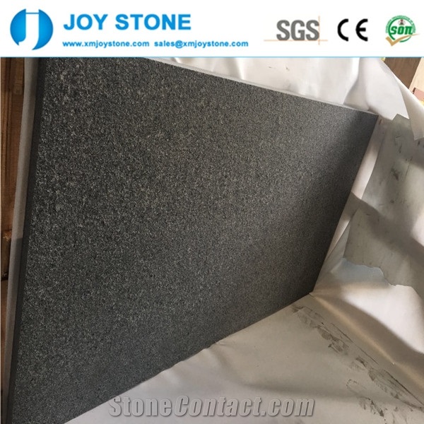 Flamed G654 Black Granite Cheap Stone Covering