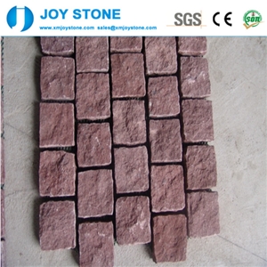 Hot Sell Dayang Red Porphyry Granite Flamed Cobble