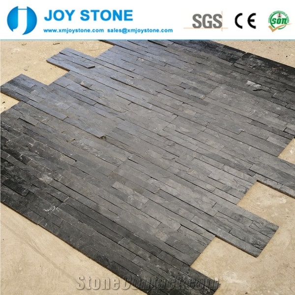 Hubei Black Slate Natural Split Wall Decor Tiles