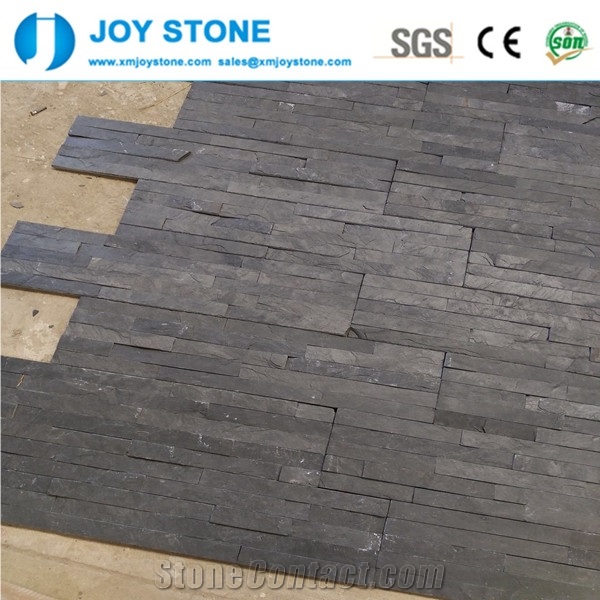 Low Prices Hubei Black Slate Natural Cultured Tile
