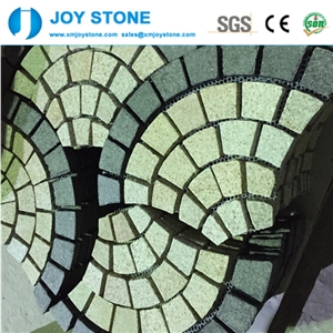 Paving Stone G684 with G682 Fan Pattern Outdoor Design