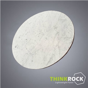 Carrara White Composite Honeycomb Round Table