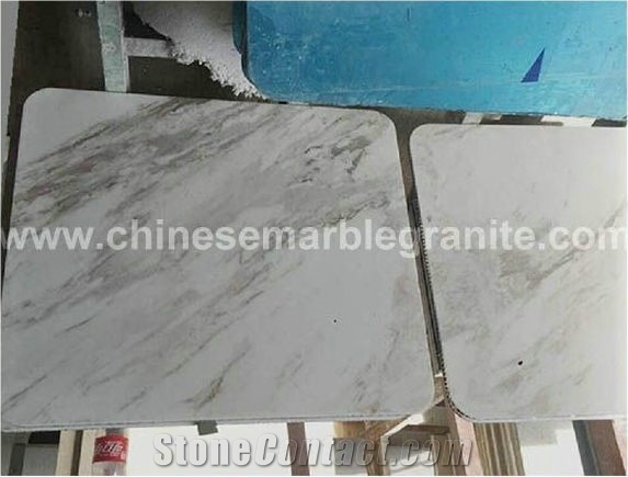 Carrara White Marble Al. Honeycomb Backed Panel