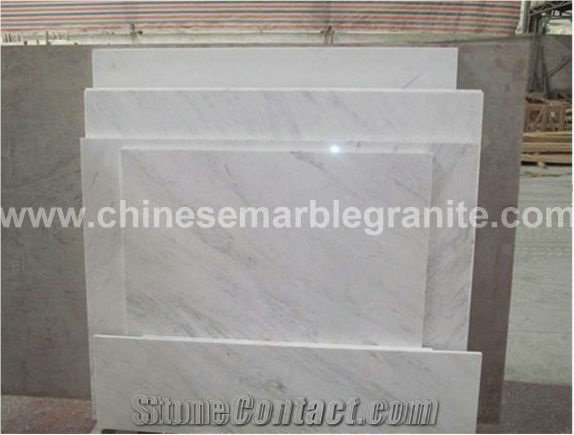Carrara White Marble Aluminum Honeycomb-Back Panel
