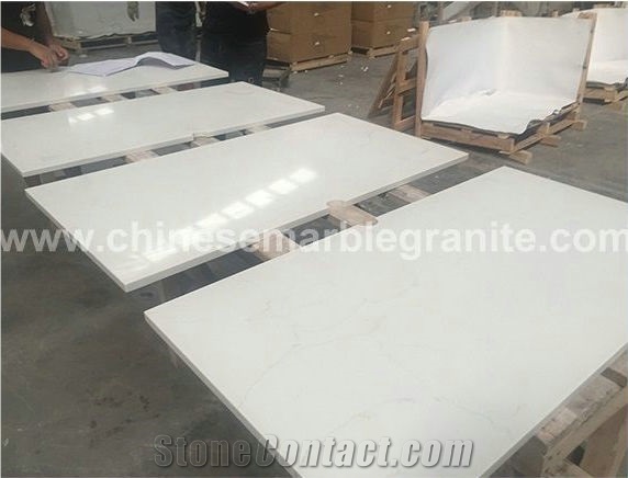 Durable Marble Like Veins White Quartz, Is Marble Table Top Durable