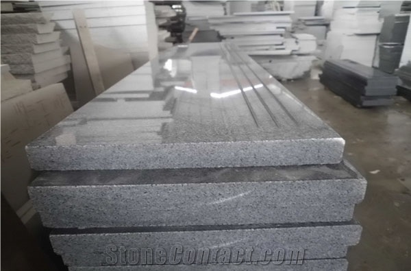 G654 Polished Padang Dark Grey Granite Stair Step