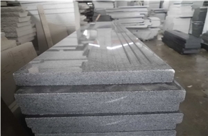 G654 Polished Padang Dark Grey Granite Stair Step