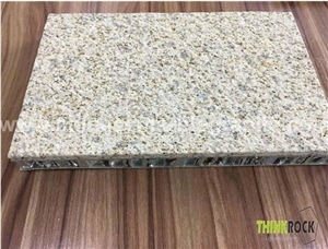 G682 Yellow Granite Aluminum Honeycomb-Back Panel