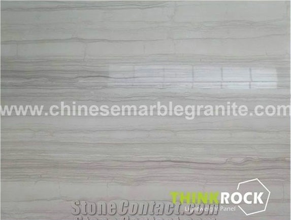 Grey Teakwood Marble Aluminum Honeycomb-Back Panel