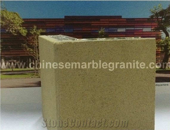 Lightweight Dark Yellow Sandstone Honeycomb Panel